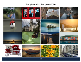  Figure 4.2: Screenshot of KidsPic16|4 authentication mechanism displaying pictures sixteen pictures in total.